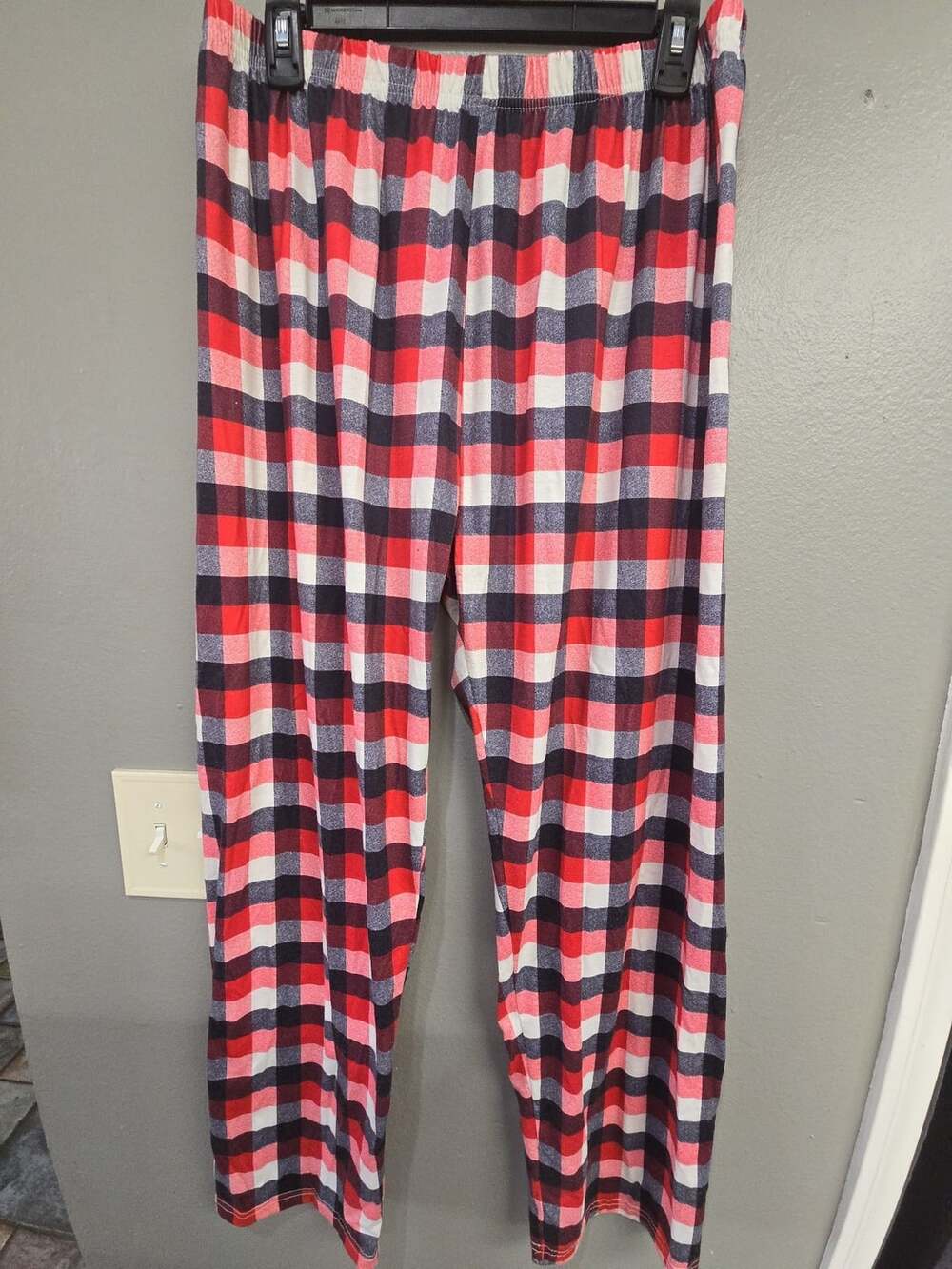 Unbranded Plaid Pajama Pants Size 2XL Red Black White Lounge